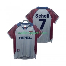 Maillot de Foot Bayern Munich Scholl 7 1999 Troisième Retro 1998